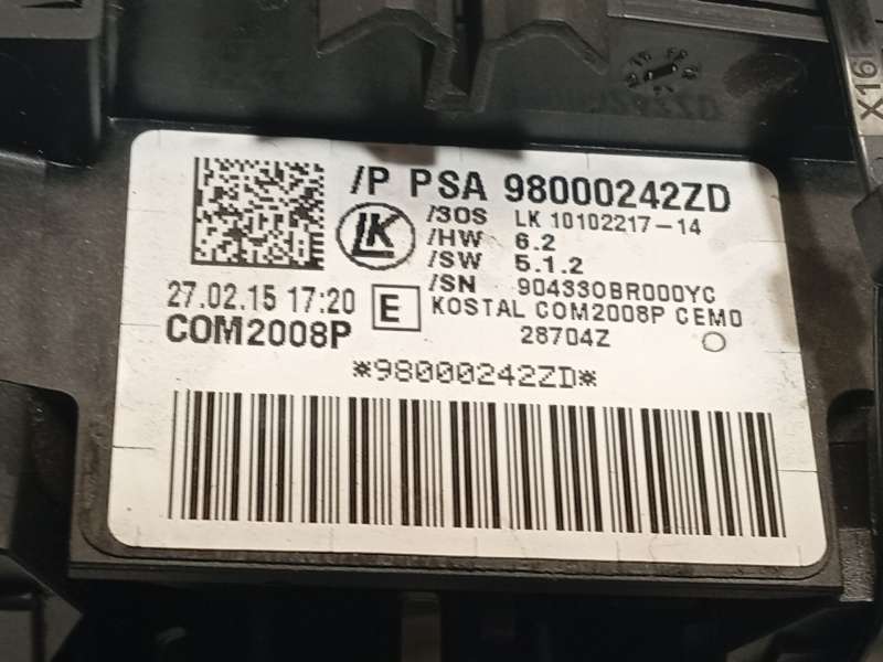 Recambio de mando intermitentes para citroën c4 ii (nc_) 1.6 bluehdi 120 referencia OEM IAM 98000242ZD 8