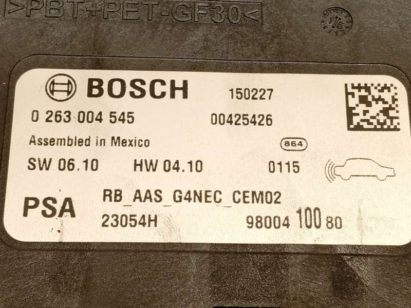 Recambio de modulo electronico para citroën c4 ii (nc_) 1.6 bluehdi 120 referencia OEM IAM 9800410080  0263004545 4