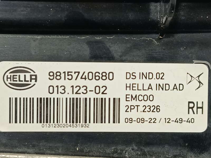 Recambio de piloto delantero derecho para ds ds 7 crossback (j4_, jr_, jc_) e-tense 225 (j4dgzu) referencia OEM IAM 9815740680 - Crema 5