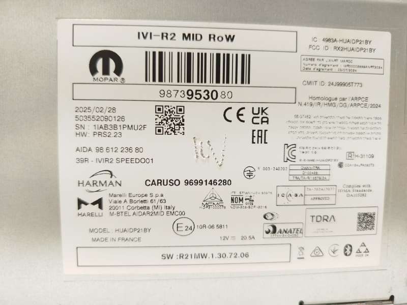 Recambio de sistema navegacion gps para peugeot 5008 ii (mc_, mj_, mr_, m4_) 1.2 (mrhnyh, mrhnyw, mrhnsj, mrhnsu, mrhnsm) refere - Azul 5