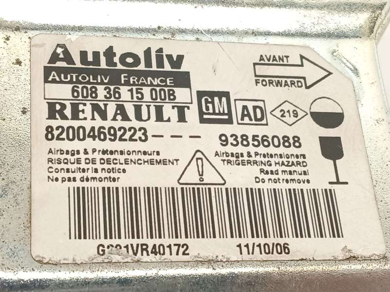 Recambio de centralita airbag para nissan primastar autobús (x83) dci 120 referencia OEM IAM 8200469223 93856088 608361500B - Plata 5