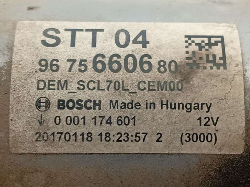 Recambio de motor arranque para peugeot 308 ii (lb_, lp_, lw_, lh_, l3_) 1.6 bluehdi 120 referencia OEM IAM 9675660680  00011746 - Blanco 5