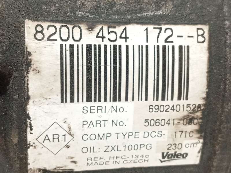 Recambio de compresor aire acondicionado para nissan primastar autobús (x83) dci 120 referencia OEM IAM 8200454172 8200454172B - Plata 6