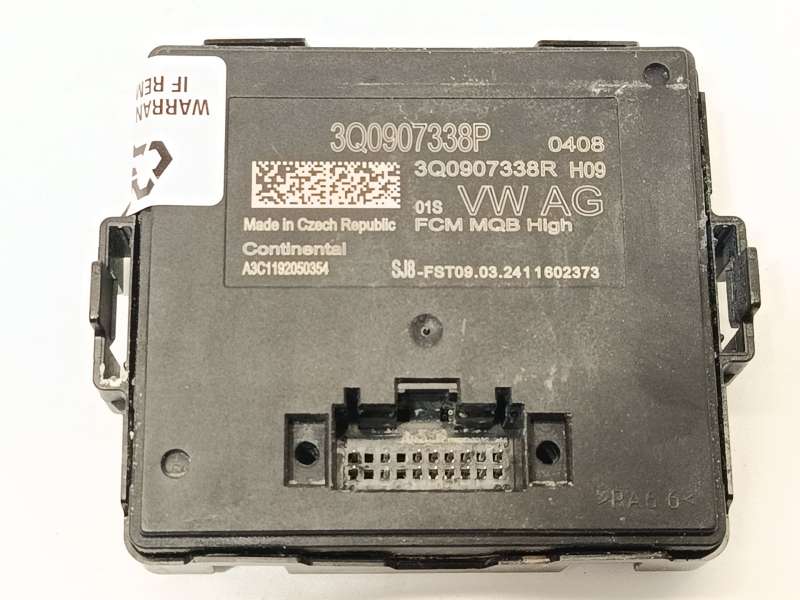 Recambio de modulo electronico para audi a1 sportback (gba) 30 tfsi referencia OEM IAM 3Q0907338P  A3C1192050354 3