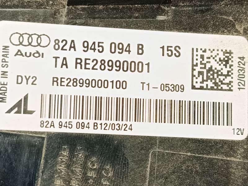 Recambio de piloto trasero derecho interior para audi a1 sportback (gba) 30 tfsi referencia OEM IAM 82A945094B  RE28990001 6