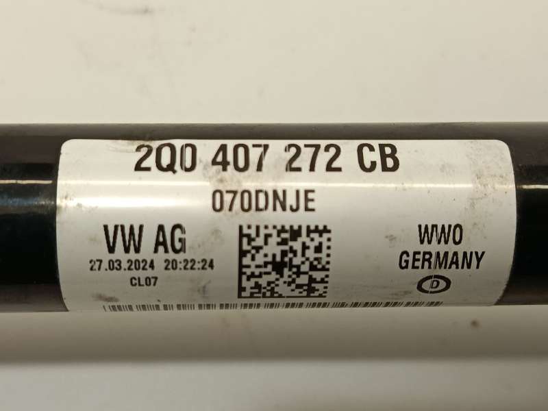 Recambio de transmision delantera derecha para audi a1 sportback (gba) 30 tfsi referencia OEM IAM 2Q0407272CB  070DNJE 5