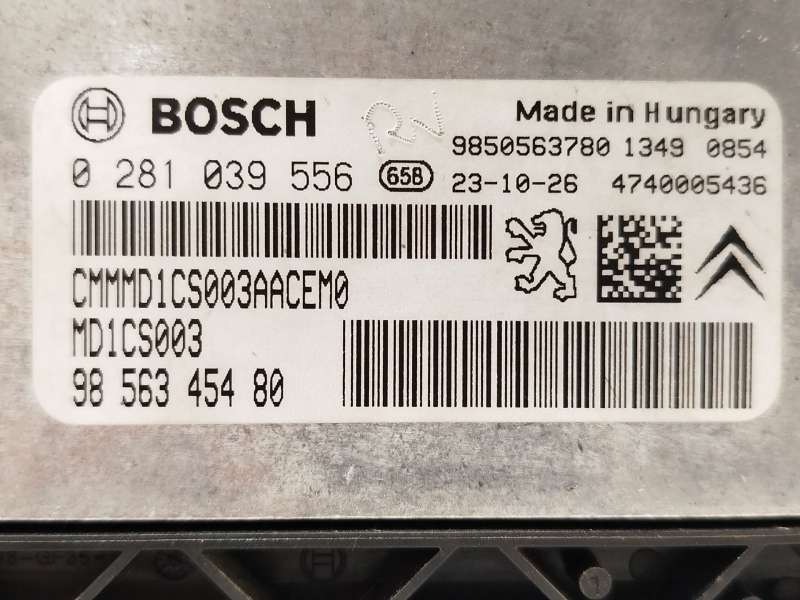 Recambio de centralita motor uce para ds ds 7 crossback (j4_, jr_, jc_) 1.5 bluehdi 130 (jcyhzj, jcyhzr) referencia OEM IAM 9856 - Gris 4
