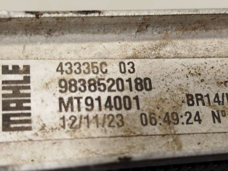 Recambio de radiador agua para ds ds 7 crossback (j4_, jr_, jc_) 1.5 bluehdi 130 (jcyhzj, jcyhzr) referencia OEM IAM 9838520180 - Gris 4
