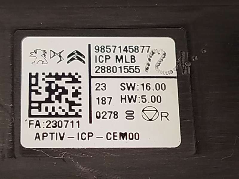 Recambio de mando multifuncion para ds ds 7 crossback (j4_, jr_, jc_) 1.5 bluehdi 130 (jcyhzj, jcyhzr) referencia OEM IAM 985714 - Gris 6