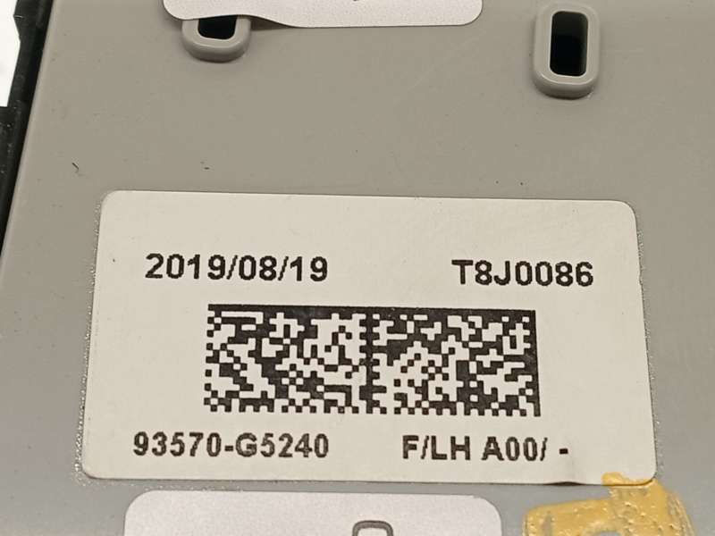 Recambio de mando elevalunas delantero izquierdo para kia niro (de) 1.6 gdi hybrid referencia OEM IAM 93570G5240 - Negro 5