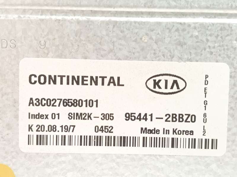 Recambio de centralita cambio automatico para kia niro (de) 1.6 gdi hybrid referencia OEM IAM 954412BBZ0  A3C0276580101 - Negro 5