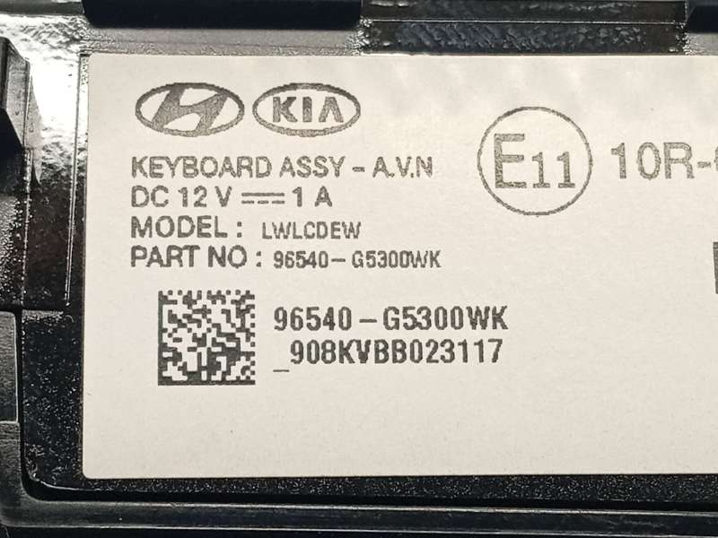 Recambio de mando multifuncion para kia niro (de) 1.6 gdi hybrid referencia OEM IAM 96540G5300WK - Negro 6