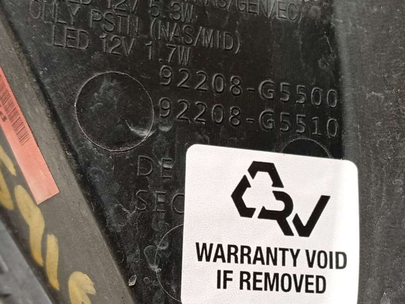 Recambio de piloto delantero derecho para kia niro (de) 1.6 gdi hybrid referencia OEM IAM 92208G5500 - Negro 5