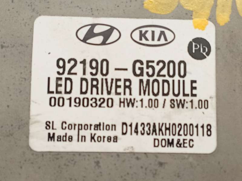 Recambio de centralita led derecha para kia niro (de) 1.6 gdi hybrid referencia OEM IAM 92190G5200 - Negro 3