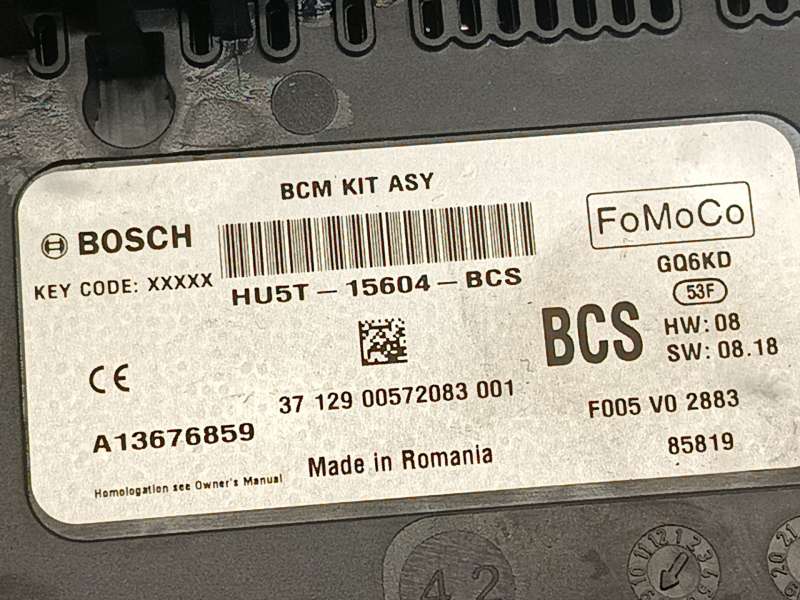 Recambio de caja reles / fusibles para ford ecosport 1.0 ecoboost referencia OEM IAM HU5T15604BCS 2314565 F005V02883 - Crema 5