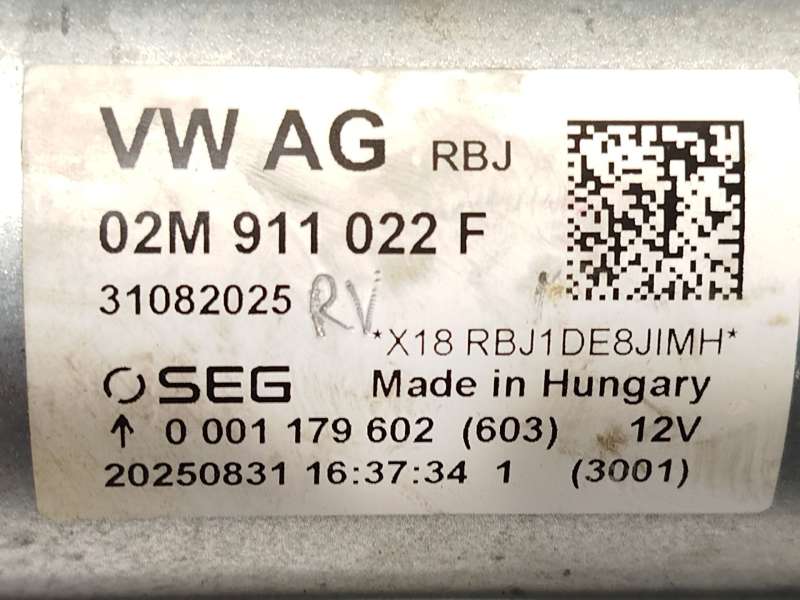 Recambio de motor arranque para seat ibiza v (kj1, kjg) 1.0 tsi referencia OEM IAM 02M911022F  0001179602 5