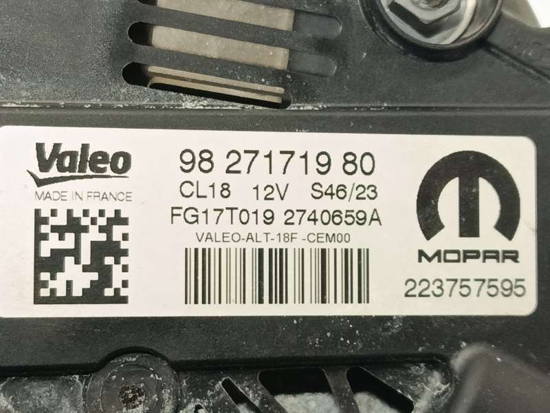 Recambio de alternador para ds ds 7 crossback (j4_, jr_, jc_) 1.5 bluehdi 130 (jcyhzj, jcyhzr) referencia OEM IAM 9827171980 274 - Gris 5