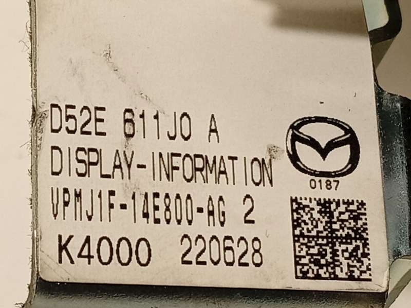 Recambio de pantalla multifuncion para mazda 2 hatchback (dl, dj) 1.5 skyactiv-g m hybrid referencia OEM IAM D52E611J0A - Plata 6