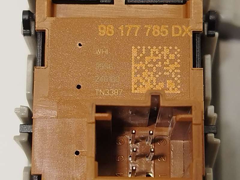 Recambio de mando multifuncion para ds ds 7 crossback (j4_, jr_, jc_) 1.5 bluehdi 130 (jcyhzj, jcyhzr) referencia OEM IAM 981782 - Gris 9