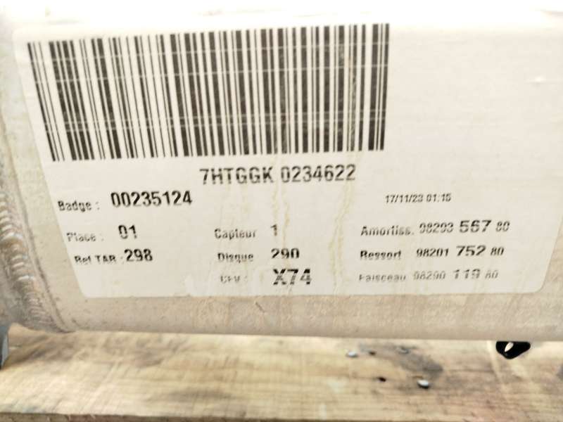 Recambio de puente trasero para ds ds 7 crossback (j4_, jr_, jc_) 1.5 bluehdi 130 (jcyhzj, jcyhzr) referencia OEM IAM 9817524080 - Gris 5