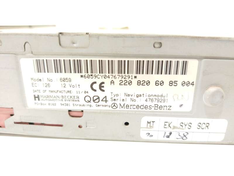 Recambio de sistema navegacion gps para mercedes-benz clase e (w211) e 320 4-matic (211.082) referencia OEM IAM A2208206085 5