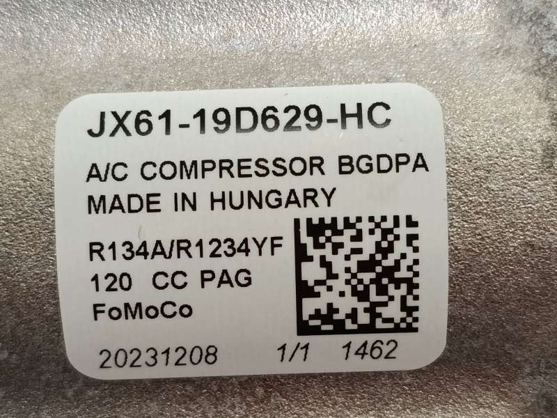 Recambio de compresor aire acondicionado para ford focus iv (hn) 1.0 ecoboost mhev referencia OEM IAM JX6119D629HC 2634805 - Plata 6