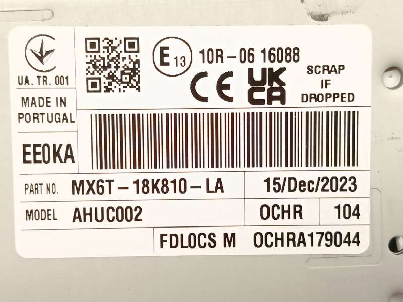 Recambio de sistema audio / radio cd para ford focus iv (hn) 1.0 ecoboost mhev referencia OEM IAM MX6T18K810LA 2628154 - Plata 5
