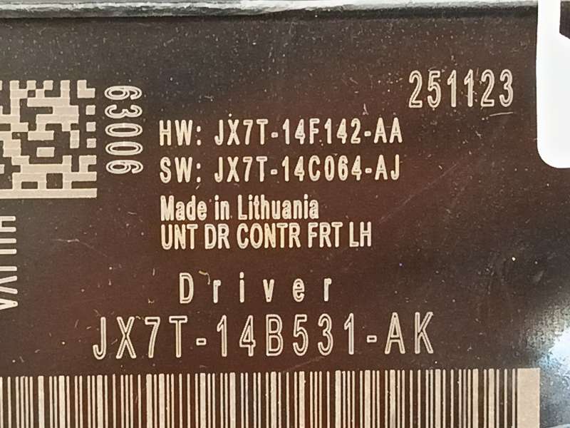 Recambio de modulo electronico para ford focus iv (hn) 1.0 ecoboost mhev referencia OEM IAM JX7T14B531AK 2613889 251123 - Plata 5