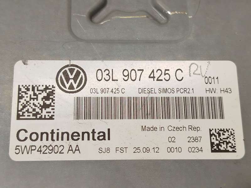 Recambio de centralita motor uce para volkswagen touran (1t3) 1.6 tdi referencia OEM IAM 03L907425C  5WP42902AA - Marron 4