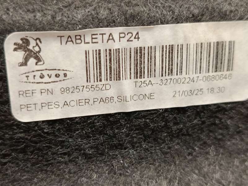 Recambio de bandeja trasera para peugeot 2008 ii (ud_, us_, uy_, uj_, ur_, uc_) 1.2 puretech 100 referencia OEM IAM 98257555ZD - Blanco 5