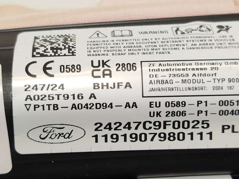 Recambio de airbag cortina delantero derecho para ford puma (j2k, cf7) 1.0 ecoboost mhev referencia OEM IAM P1TBA042D94AA 263246 - Blanco 4