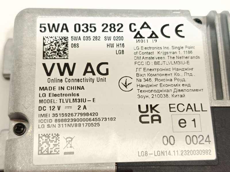 Recambio de modulo electronico para skoda kamiq (nw4) 1.0 tsi referencia OEM IAM 5WA035282 - Gris 5