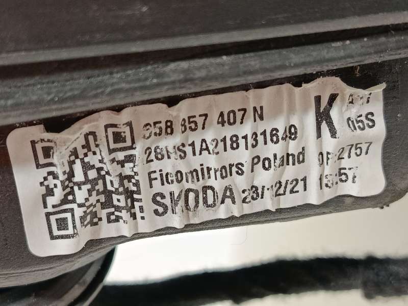 Recambio de retrovisor izquierdo para skoda kamiq (nw4) 1.0 tsi referencia OEM IAM 658857407N 658857507J - Gris 7